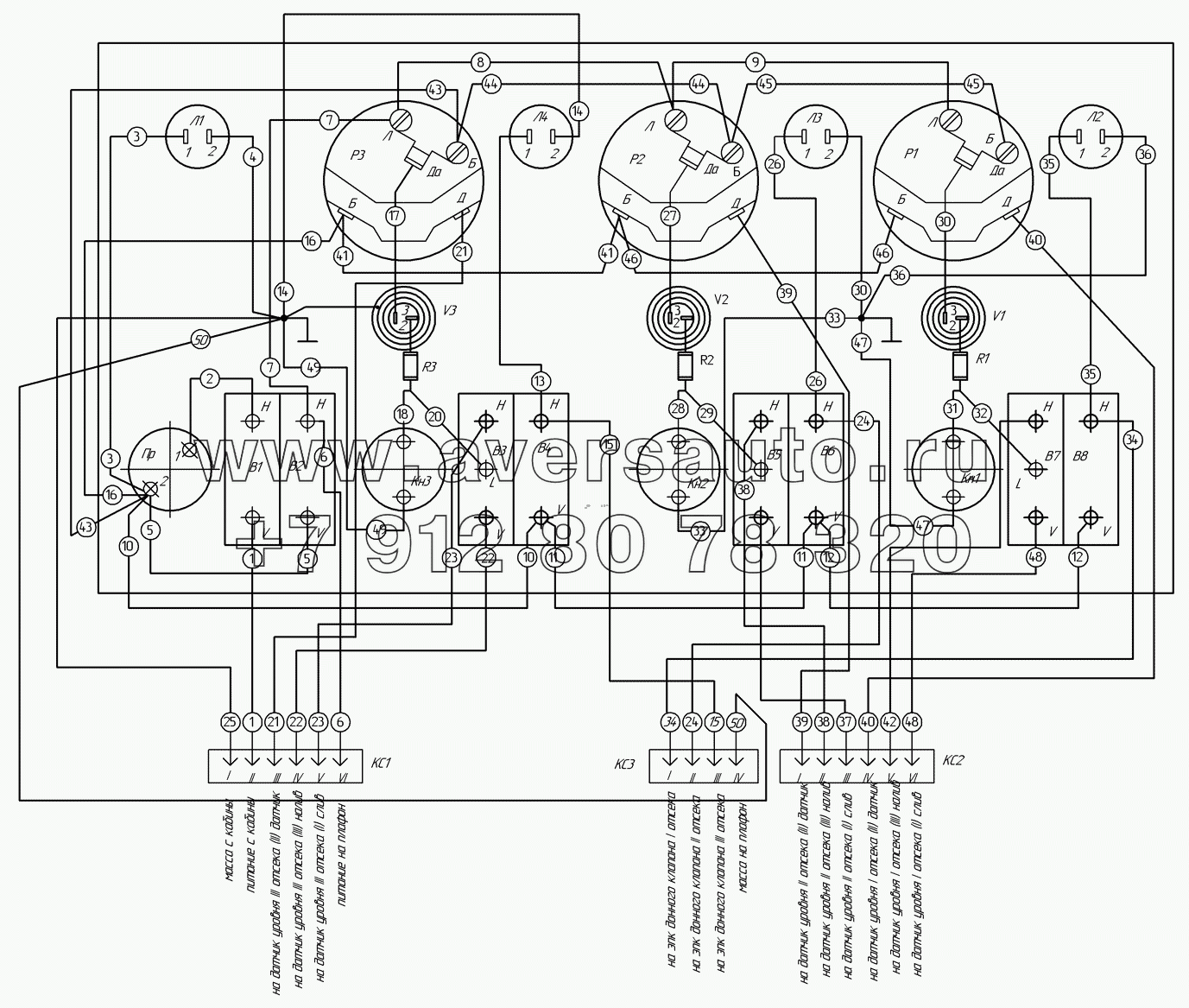 9693-3718400 Э4 Схема электрическая щитка