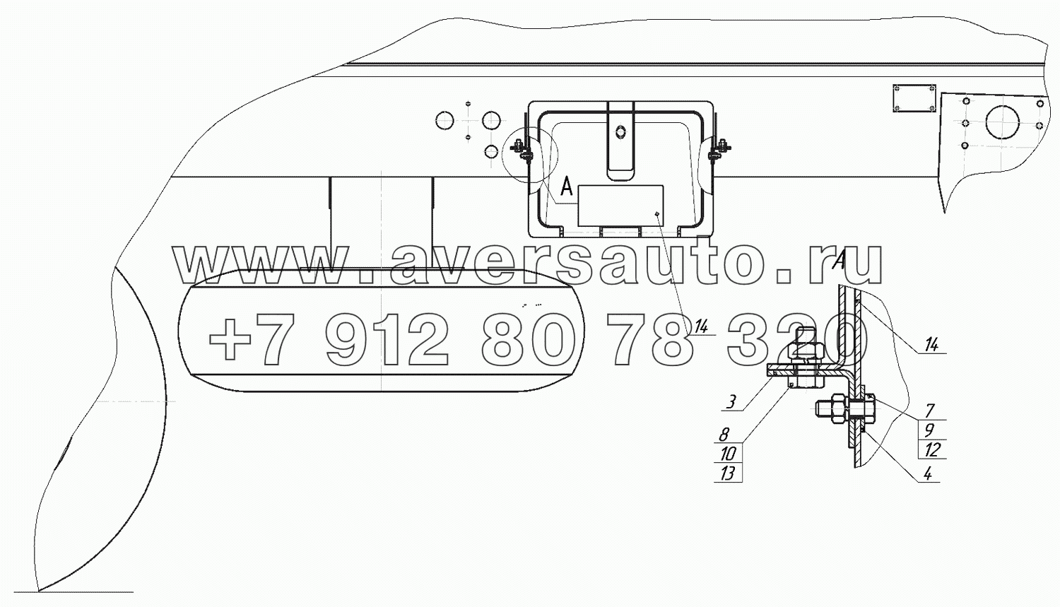 96742-3919010 Установка ящика для ЗИП