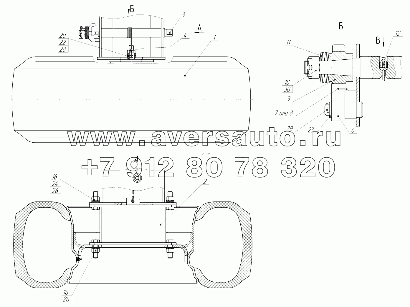 Установка запасного колеса 96894-3105001