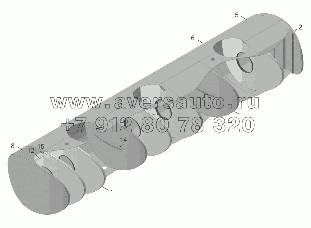 96931-8513025-07 Отсеки корпуса цистерны в сборе (сварные)