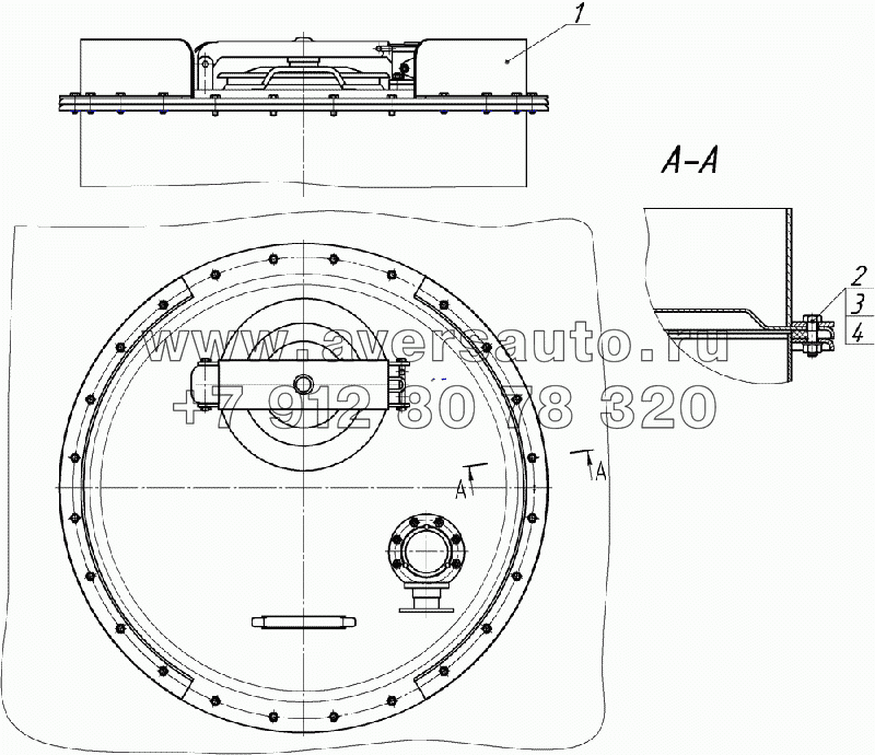 96741-8532010 Установка защиты крышки горловины