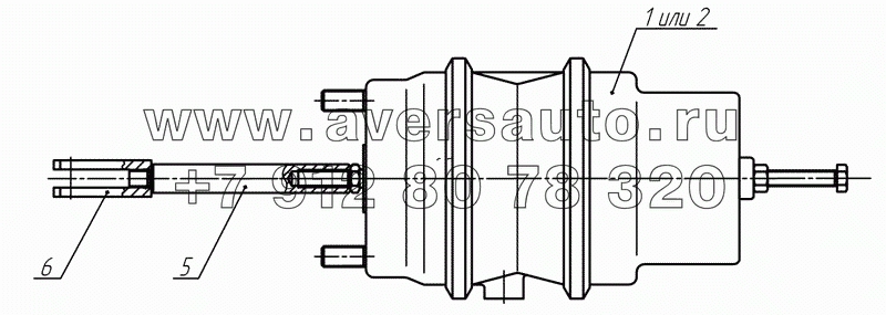 96741-3519100-20, 96741-3519200-20 Тормозная камера с энергоаккумулятором