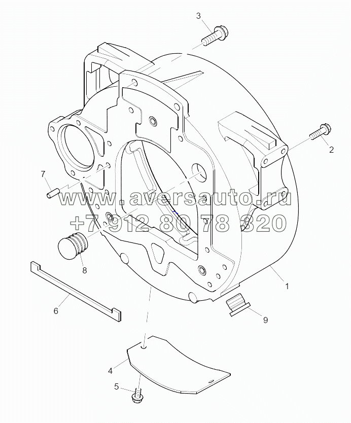  CDH01077 Flywheel Housing Plate A