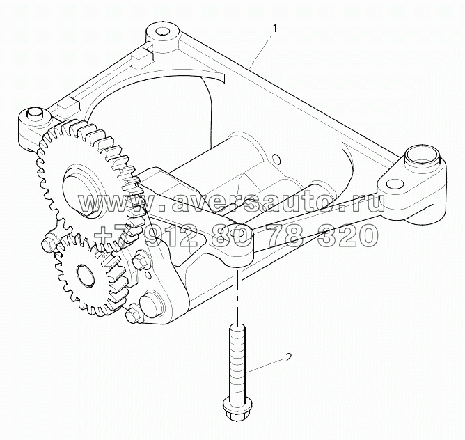  RBH00032 Lubricating Oil Pump and Delivery Housing Plate A