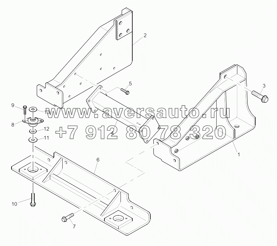  ZMH01391 Radiator Bracket and Fixings (Upto Engine Number U004996P) Plate A