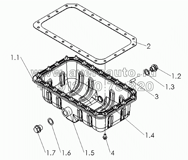 R7000-1009000 Oil Sump Assembly