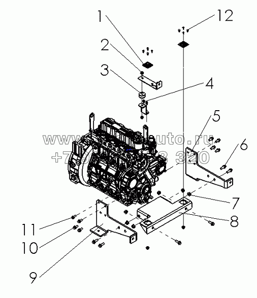 R7000-1001000 Engine Mounting Assembly