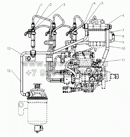 R3000-1104000 Fuel Supply Pipeline Assembly