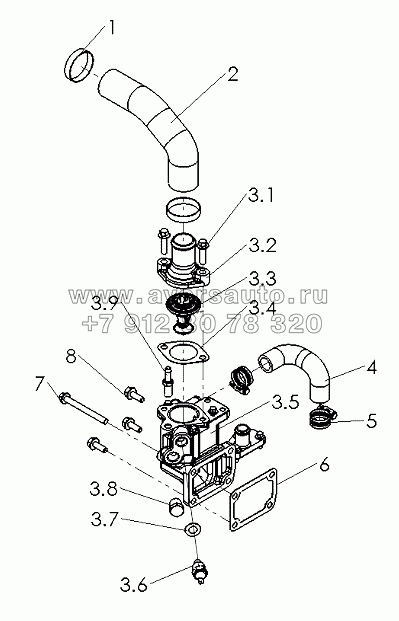 R7000-1306000 Thermostat Assembly