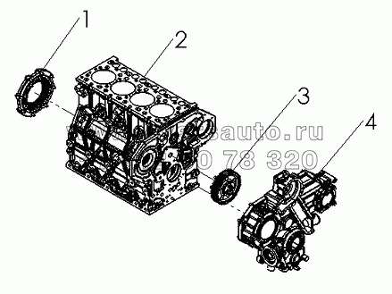 R3000-1002000/0 Cylinder Block Assembly