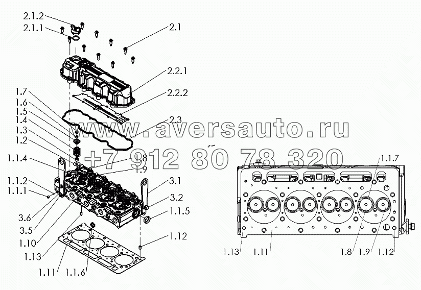 R3000-1003000 Cylinder Head Assembly