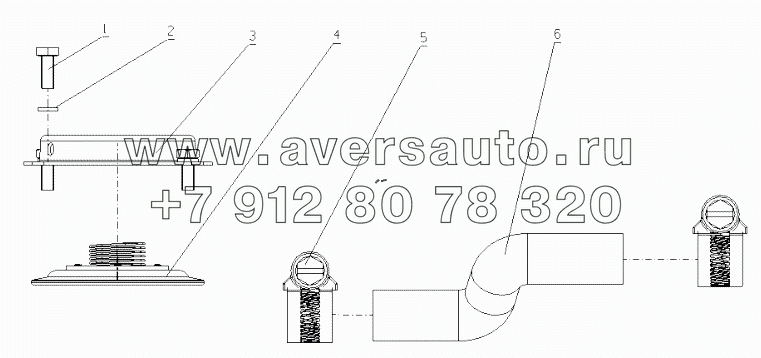 R3000-1014000/01 Crankcase ventilation installation assembly