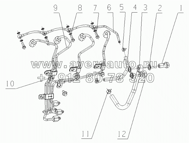 R3000-1104000/01 Fuel Supply Pipeline Assembly