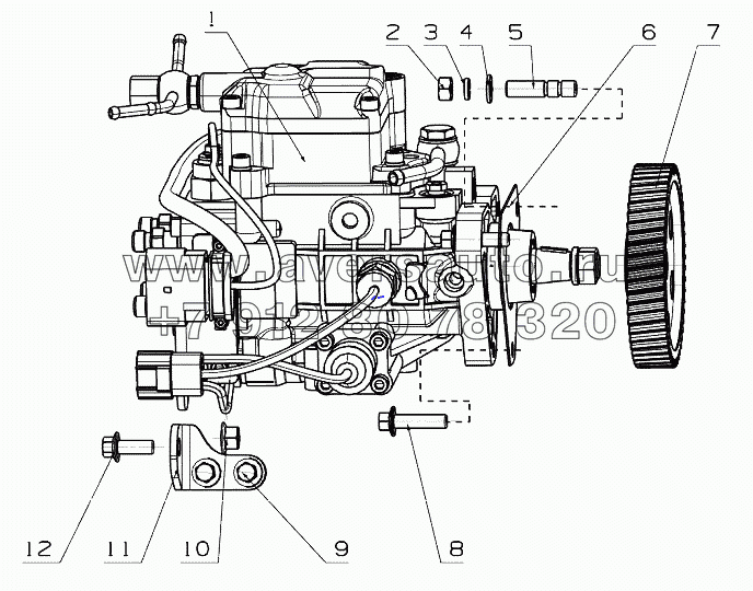 R3000-1111000/01 (T), R8000-1111000/01 (Na) Fuel Injection Pump Assembly