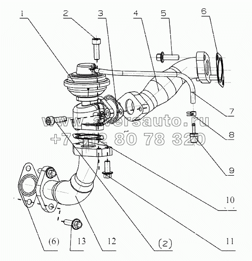 R3000-1207000 Exhaust Gas Recirculation System Assembly(T)