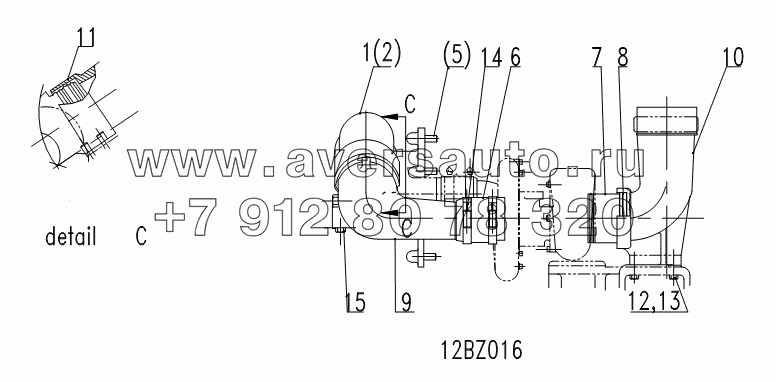 INTAKE AND EXHAUST MANIFOLD GP