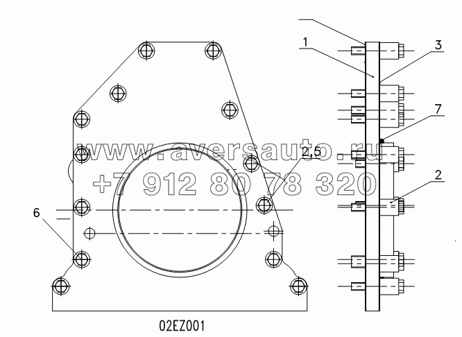 SUPPORT GP-REARSEAL CSHAFT