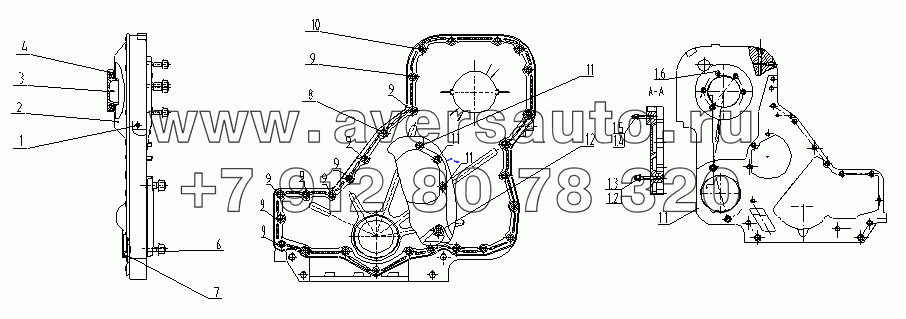 D02B-000-47 GEAR HOUSING GROUP