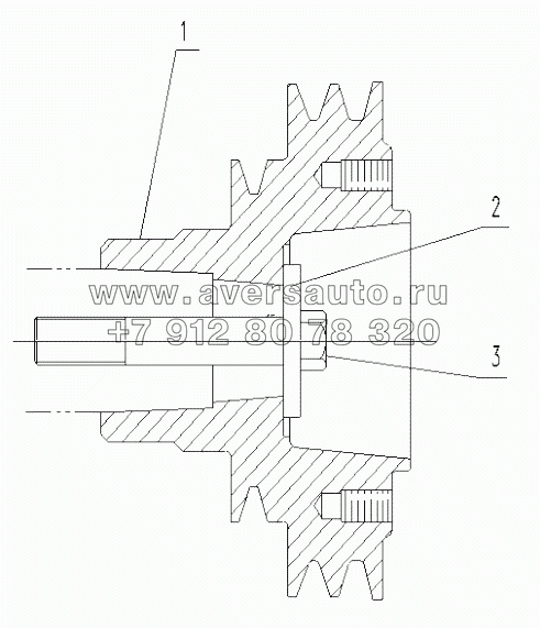  Pulley group-crankshaft