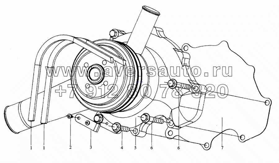 M3400-1307000 WATER PUMP ASSY