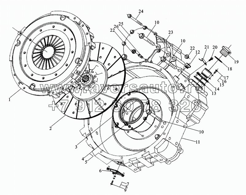 M3400-1600000 CLUTCH ASSY