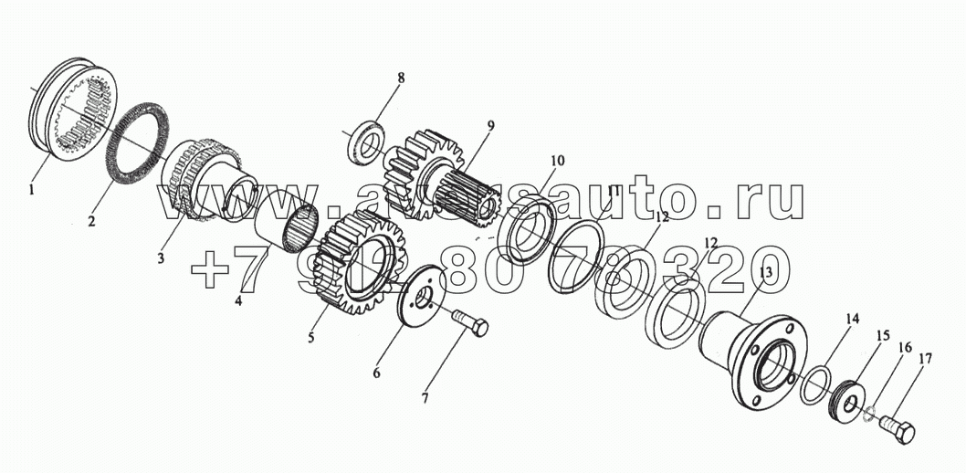 QH50-4211010 Коробка отбора мощности в сборе