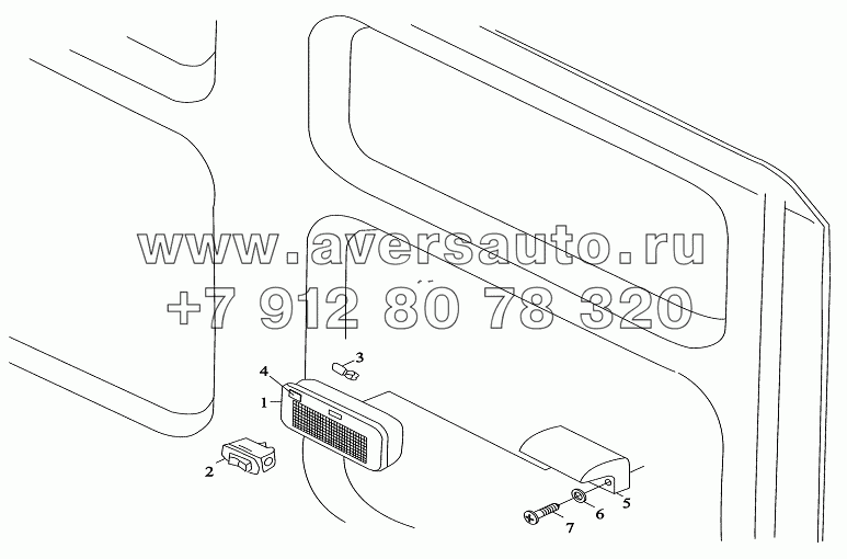 Фонарь заднего освещения кабины