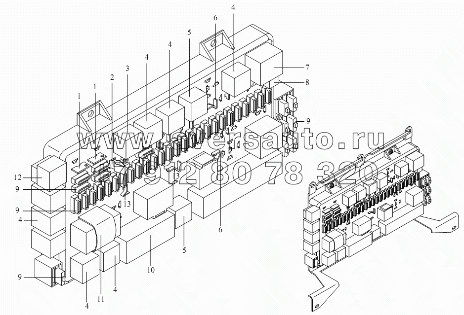 Блок предохранителей и реле