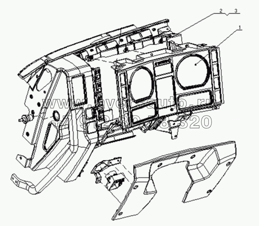  COMBINATION GAUGE ASSY WITH FRAME