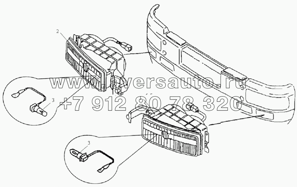 Передние противотуманные фары