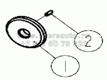 Борткольцо промежуточного вала в сборе