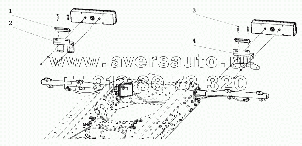  REAR LIGHT BRACKET / TRACTOR / F2000