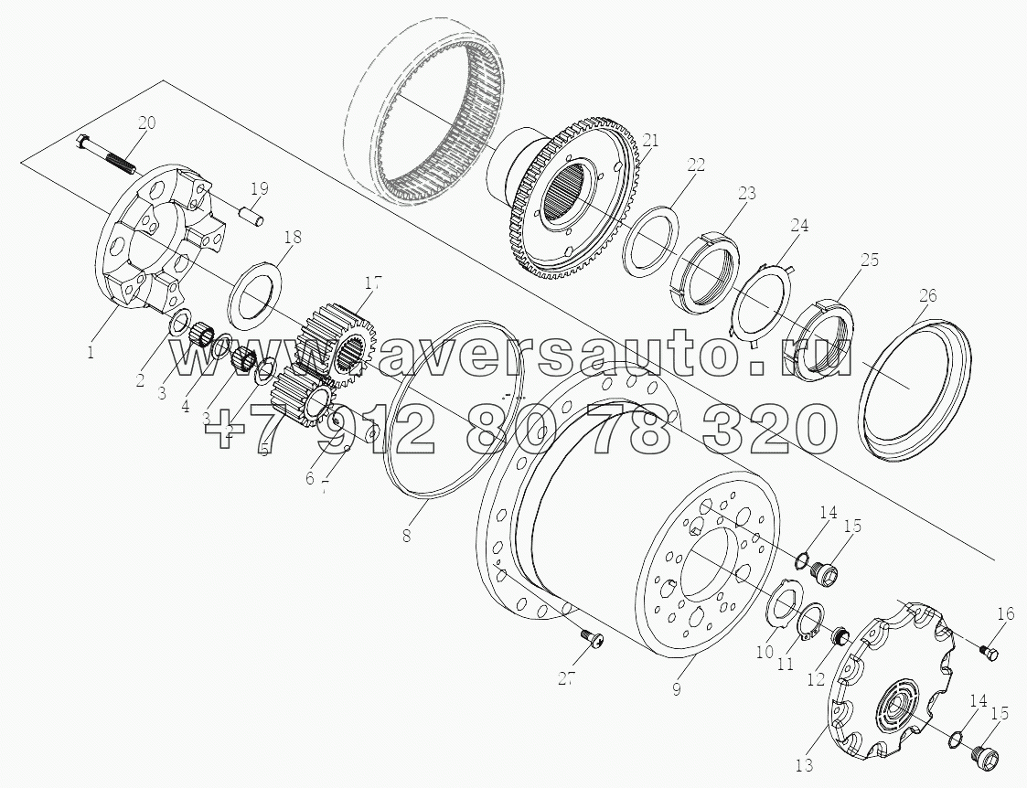  STR DRIVE AXLE WHEEL PLANETARY REDUCER II