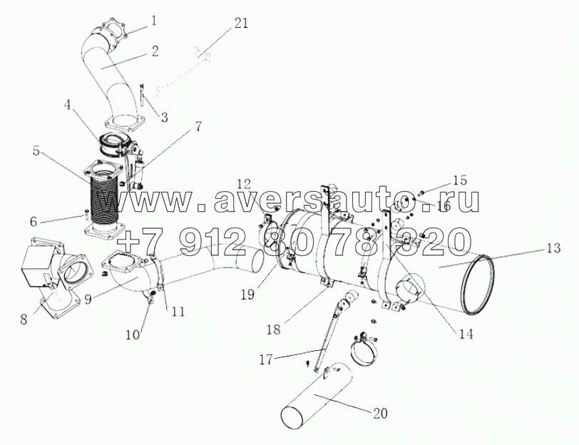  DC93259540404 AFTERTREATMENT SYSTEM (WP12 ENGINE)