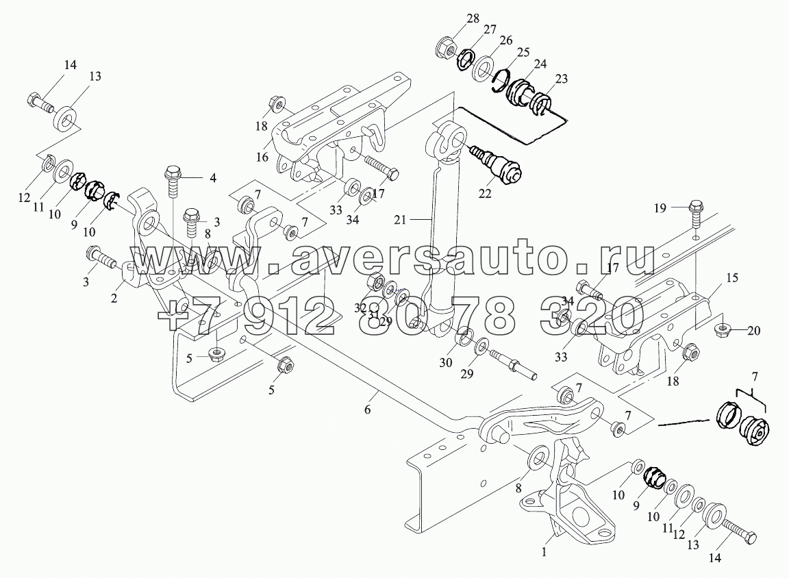  CAB TILTING MECHANISM L.H. DRIVE VEHICLE