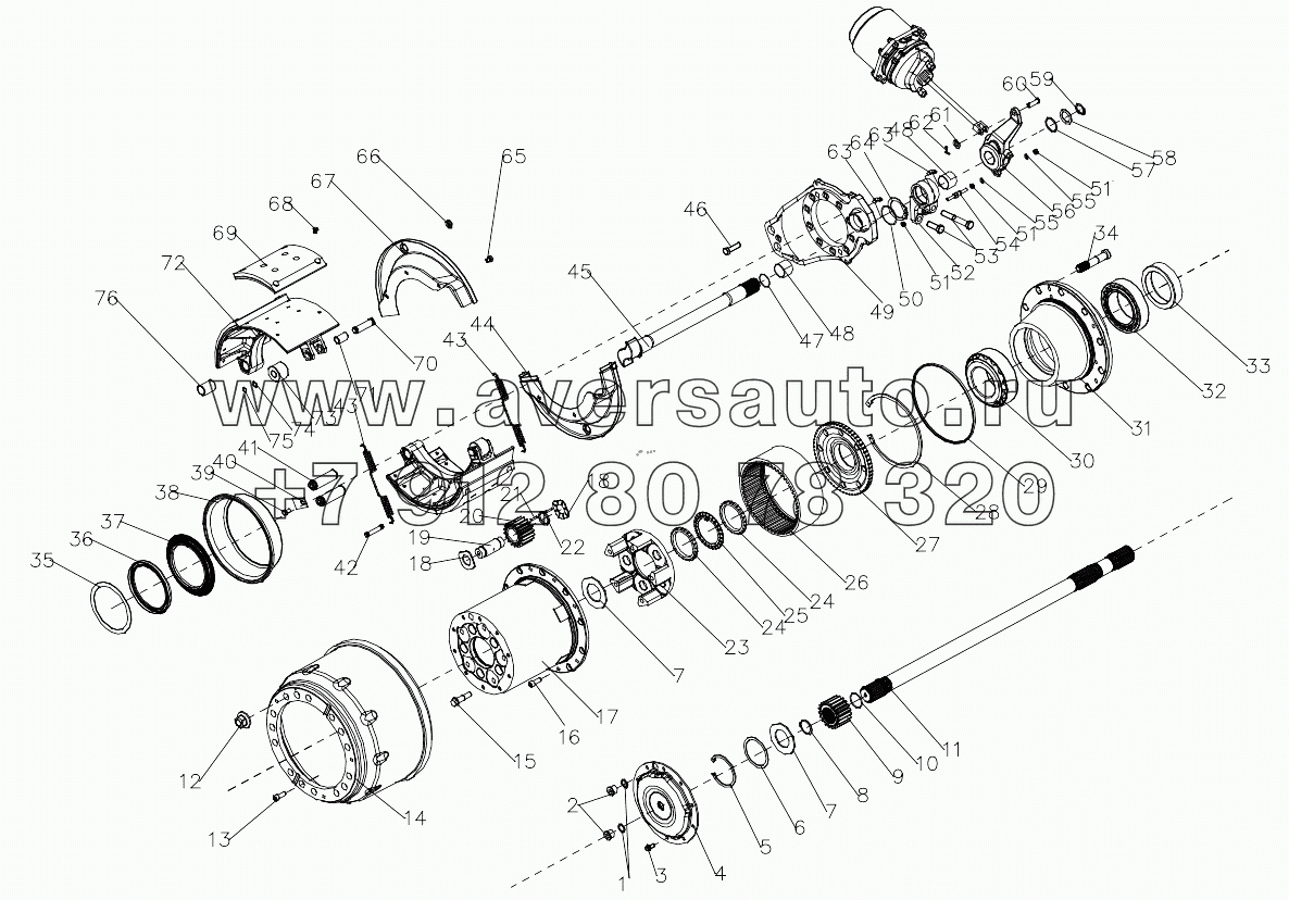  MAN TWO-STAGE REDUCTION DRIVE AXLE