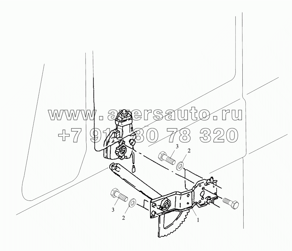  DOOR WINDOW LIFTER LEFT OPERATED