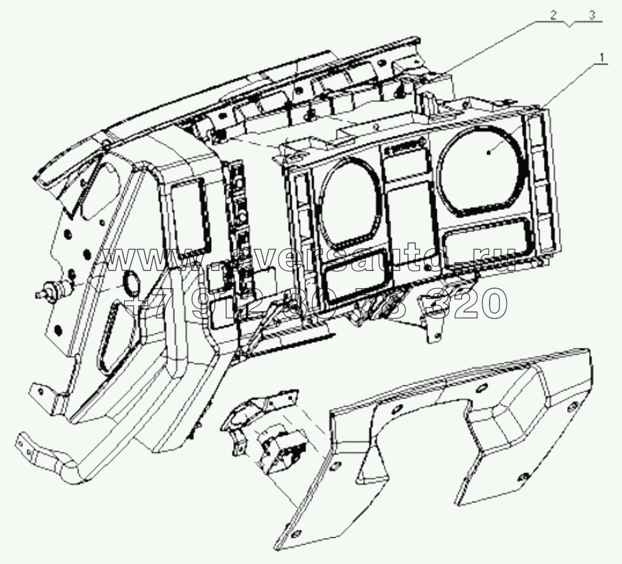  COMBINATION GAUGE ASSY WITH FRAME