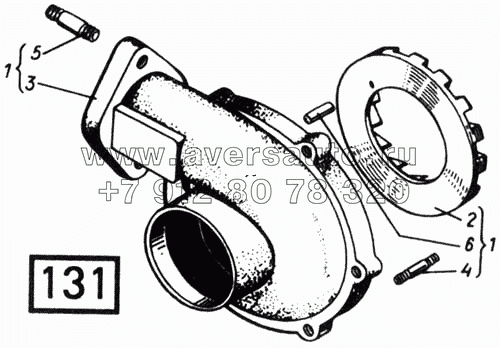Корпус компрессора СМД-31, -31А, -31.01, 31Б.04