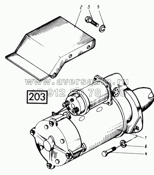 Установка стартера СМД-31, -31А, -31.01, 31Б.04