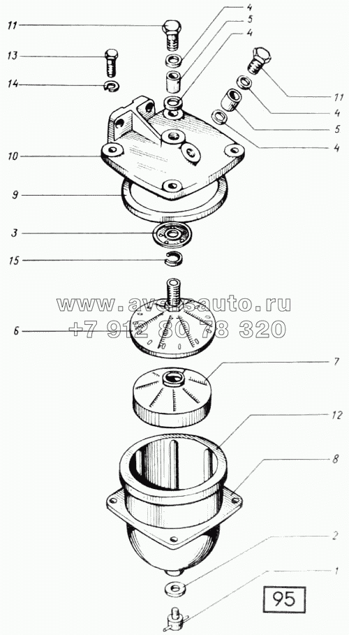 Топливный фильтр грубой очистки СМД-60, -62, -64, -66, -72