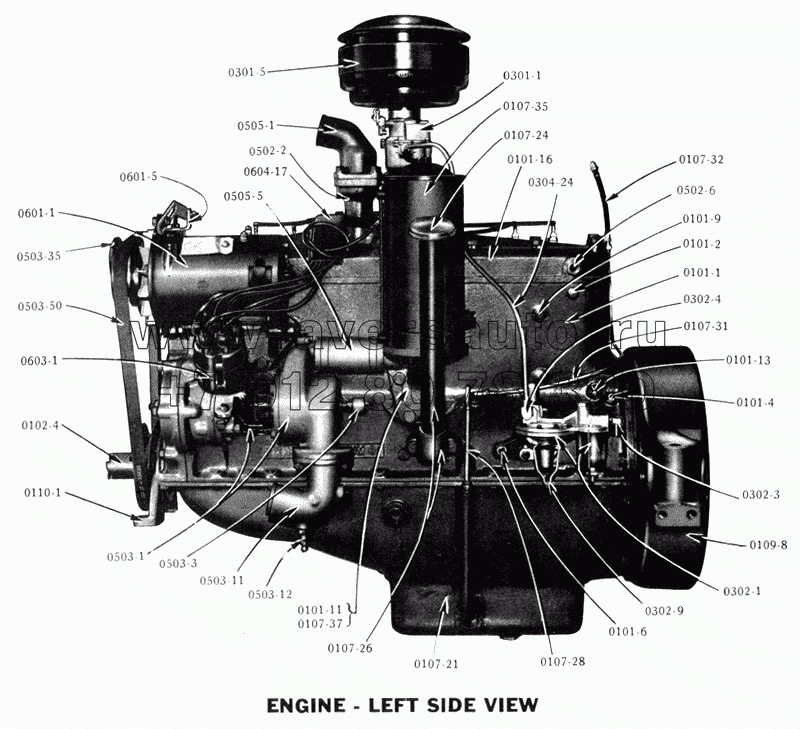 Двигатель в сборе/Engine Assembly