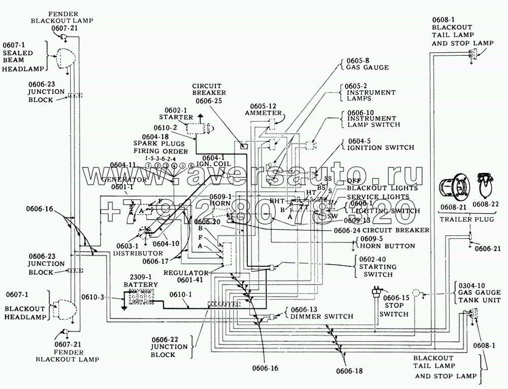 Схема электрооборудования/Electrical Wiring