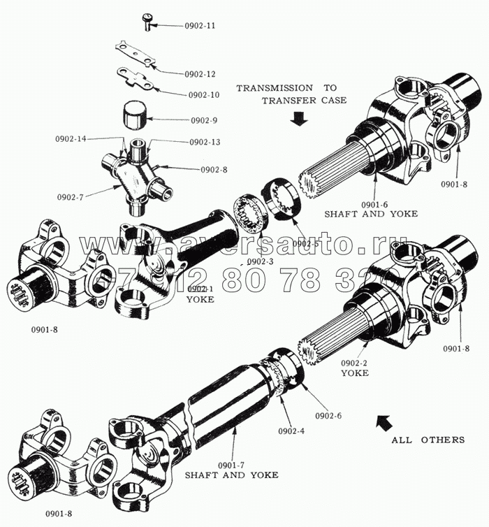 Кардан/Propeller Shaft and Universal Joints