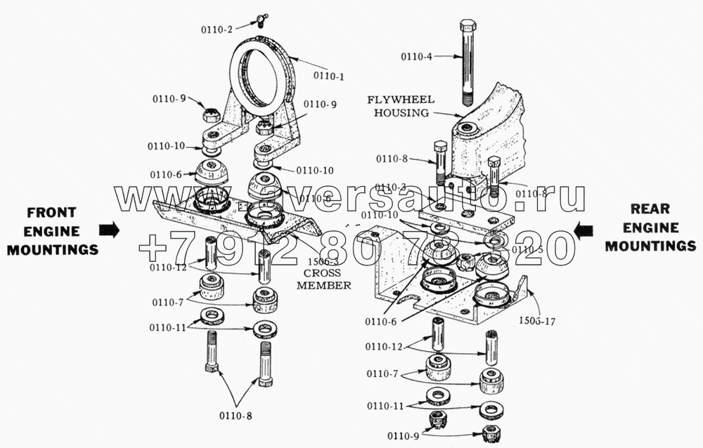 Крепление двигателя/Engine Mountings