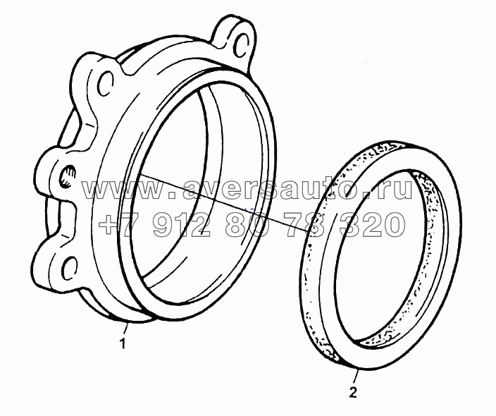 Уплотнение коленчатого вала компл.