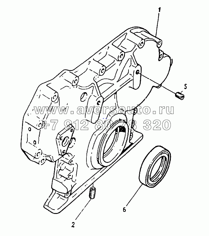 Кожух привода газораспределения компл.