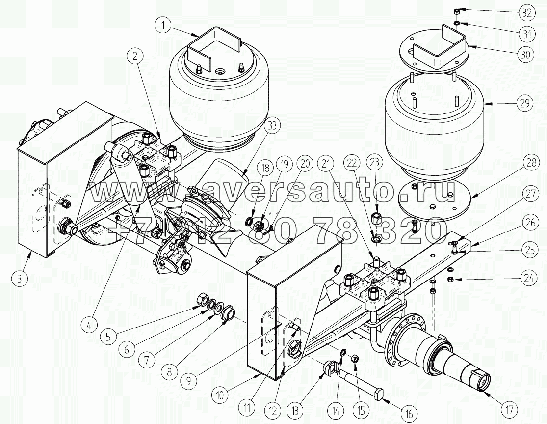 Осевой агрегат (ССУ 1360, 1280)