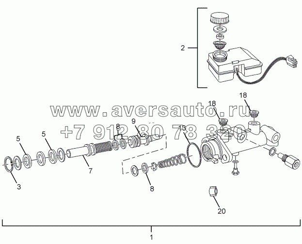 TANDEM MASTER CYLINDER