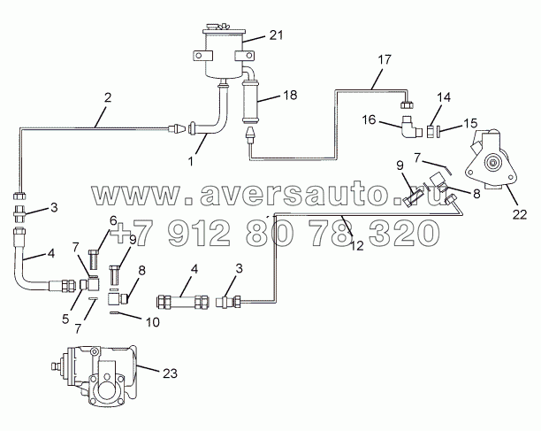 POWER STEERING COMPONENT & PIPE LINES 357171, 357172, 357173